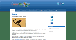 Desktop Screenshot of greenheroninfo.com